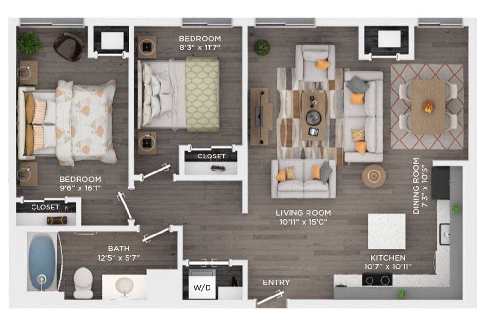 2 bedroom apartment for rent